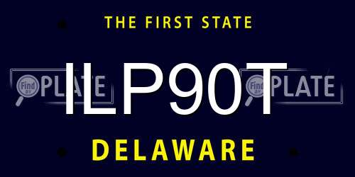 ILP90T Delaware License Plate