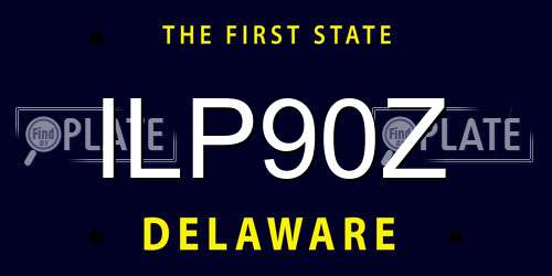 ILP90Z Delaware License Plate