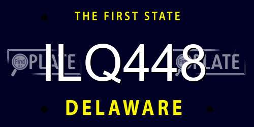 ILQ448 Delaware License Plate
