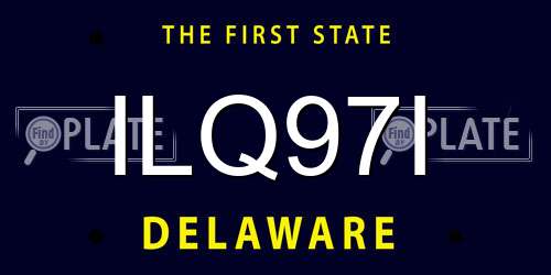 ILQ97I Delaware License Plate