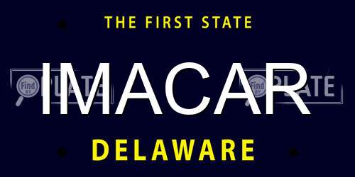 IMACAR Delaware License Plate
