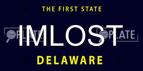IMLOST Delaware License Plate