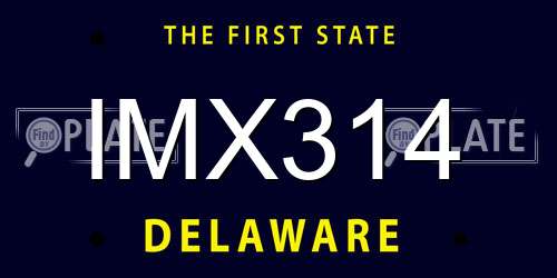 IMX314 Delaware License Plate