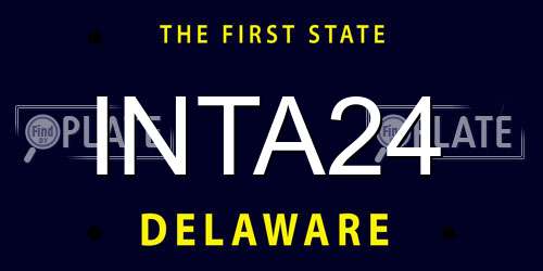 INTA24 Delaware License Plate