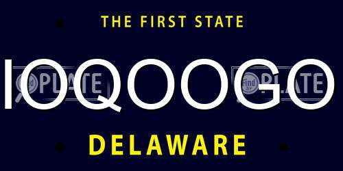 IOQOOGO Delaware License Plate
