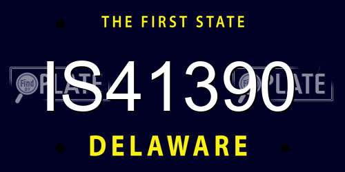 IS41390 Delaware License Plate