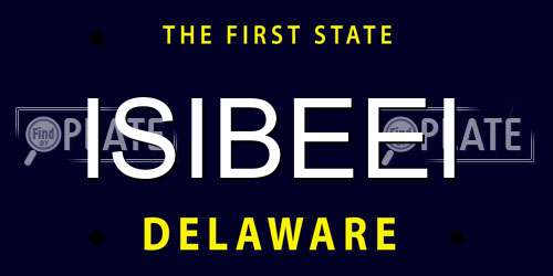 ISIBEEI Delaware License Plate