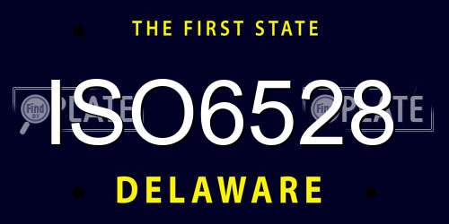 ISO6528 Delaware License Plate