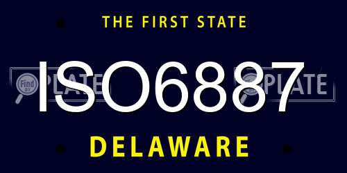 ISO6887 Delaware License Plate