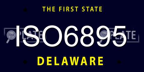 ISO6895 Delaware License Plate