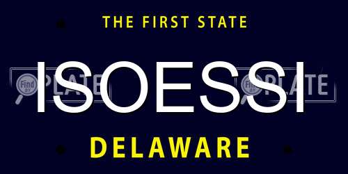 ISOESSI Delaware License Plate