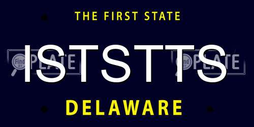 ISTSTTS Delaware License Plate