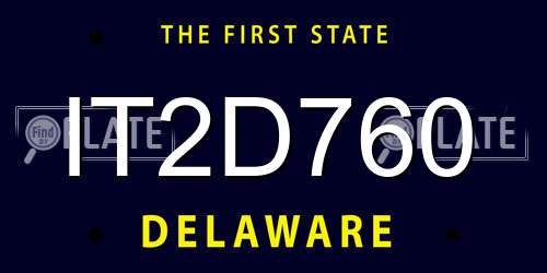 IT2D760 Delaware License Plate