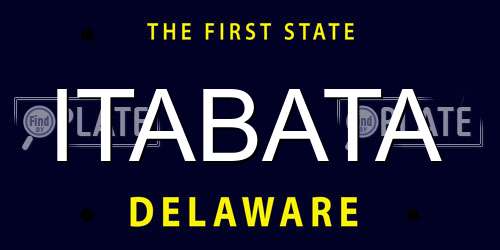 ITABATA Delaware License Plate