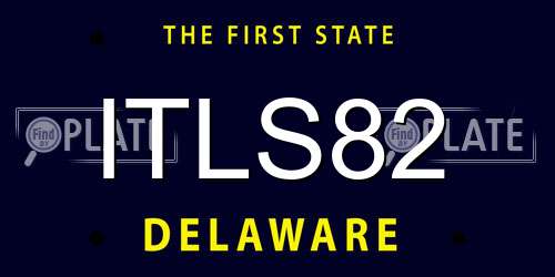 ITLS82 Delaware License Plate