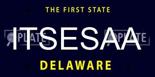 ITSESAA Delaware License Plate