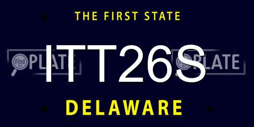 ITT26S Delaware License Plate