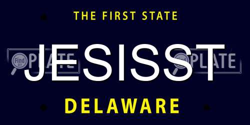 JESISST Delaware License Plate
