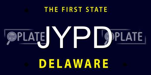 JYPD Delaware License Plate