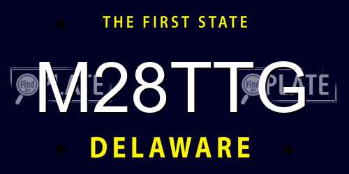 M28TTG Delaware License Plate