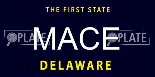 MACE Delaware License Plate