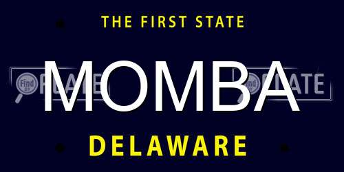 MOMBA Delaware License Plate