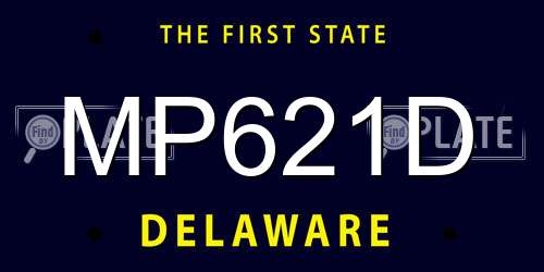 MP621D Delaware License Plate