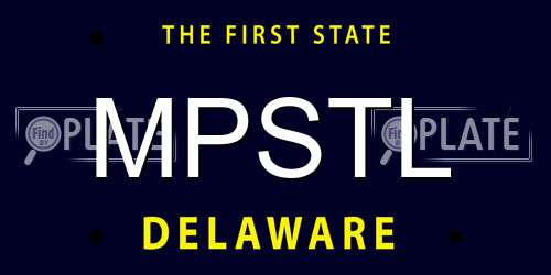 MPSTL Delaware License Plate