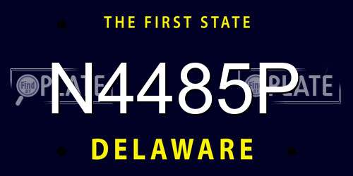 N4485P Delaware License Plate
