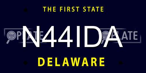 N44IDA Delaware License Plate
