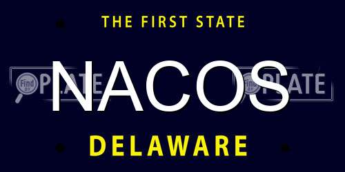 NACOS Delaware License Plate