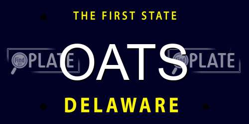 OATS Delaware License Plate