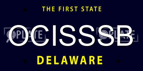 OCISSSB Delaware License Plate