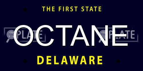 OCTANE Delaware License Plate