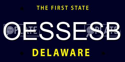 OESSESB Delaware License Plate