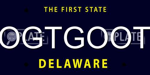 OGTGOOT Delaware License Plate