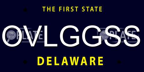 OVLGGSS Delaware License Plate