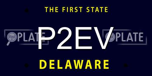 P2EV Delaware License Plate