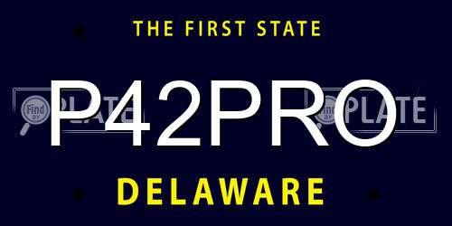 P42PRO Delaware License Plate