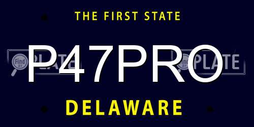 P47PRO Delaware License Plate