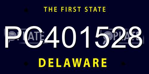 PC401528 Delaware License Plate