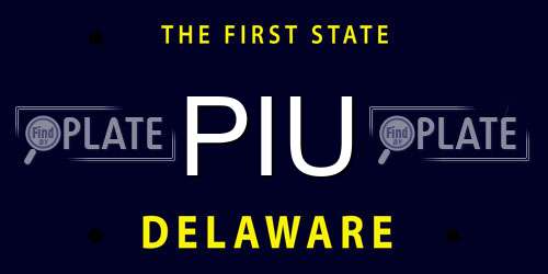PIU Delaware License Plate