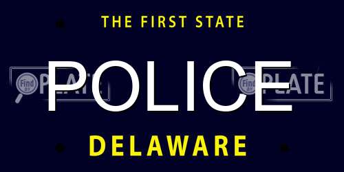 POLICE Delaware License Plate