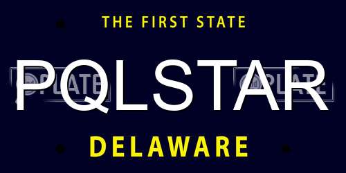 PQLSTAR Delaware License Plate