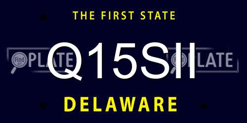 Q15SII Delaware License Plate