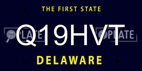 Q19HVT Delaware License Plate