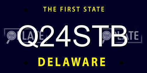 Q24STB Delaware License Plate