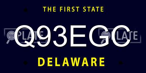 Q93EGC Delaware License Plate
