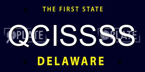 QCISSSS Delaware License Plate