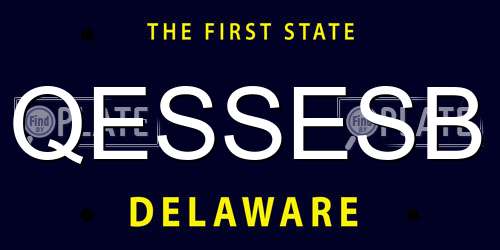 QESSESB Delaware License Plate